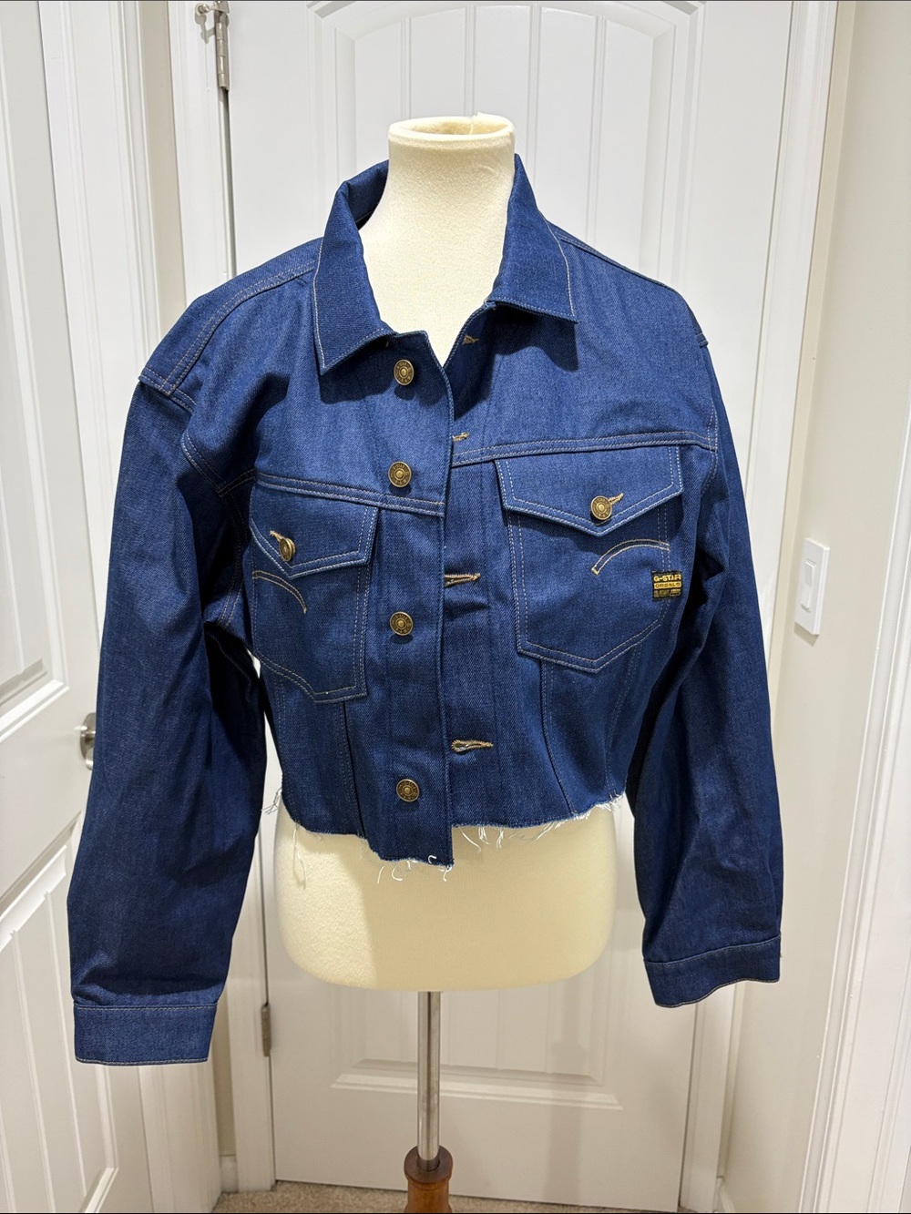 G-Star relaxed cropped raw hem jacket